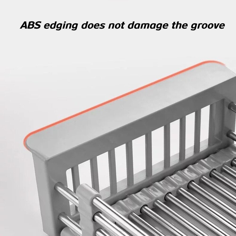 Kitchen Sink Expandable Stainless Steel Drain Rack