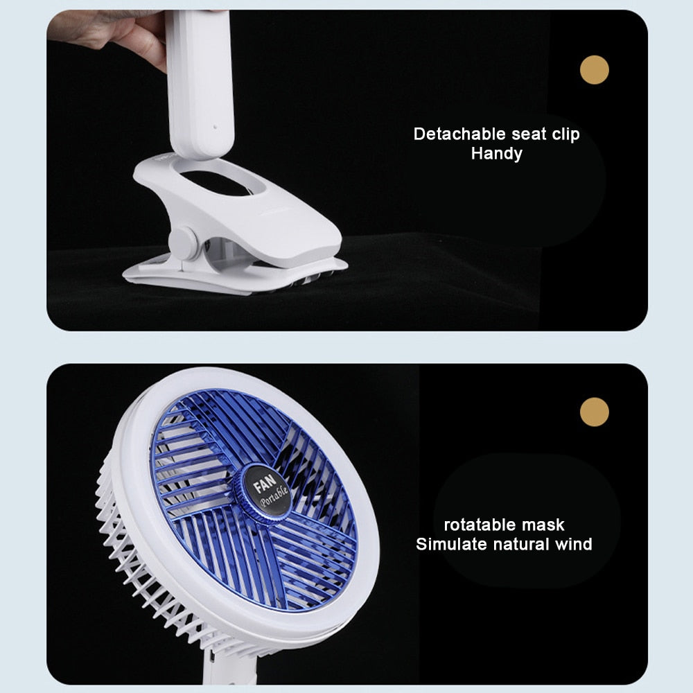 Foldable USB Rechargeable Air Cooling Fan