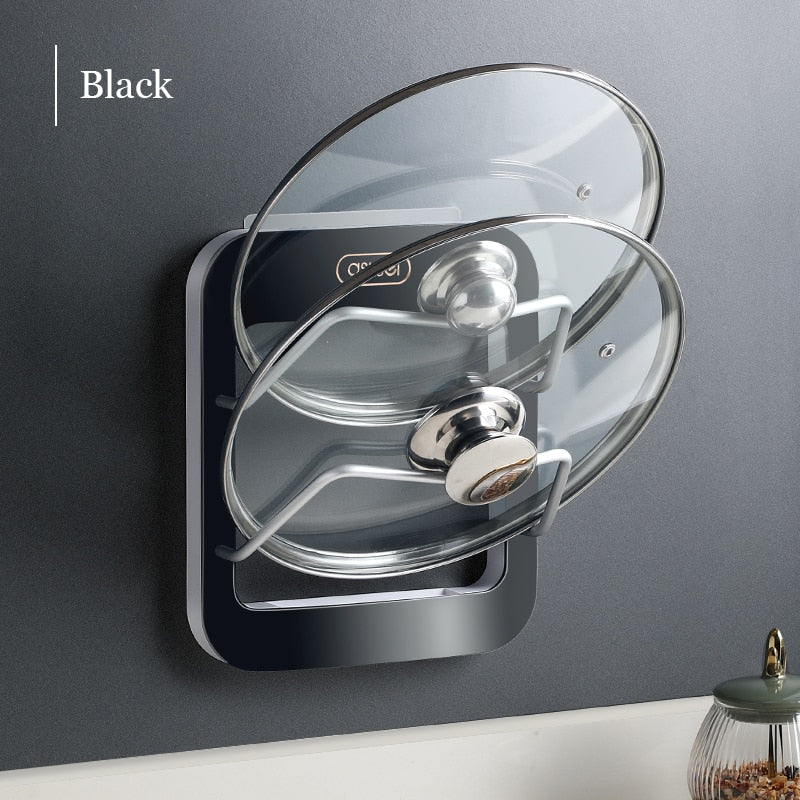 Wall-mounted 2-layer Pot Lid Holder Rack