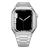 Stainless Steel Case + Strap / Silica Band For Apple Watch