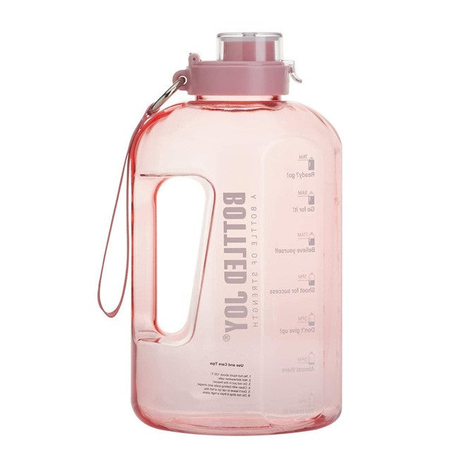 Large Capacity Transparent Sport Water Bottle