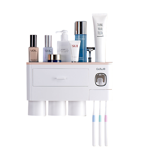 Wall-mounted Toothbrush Holder Storage Rack