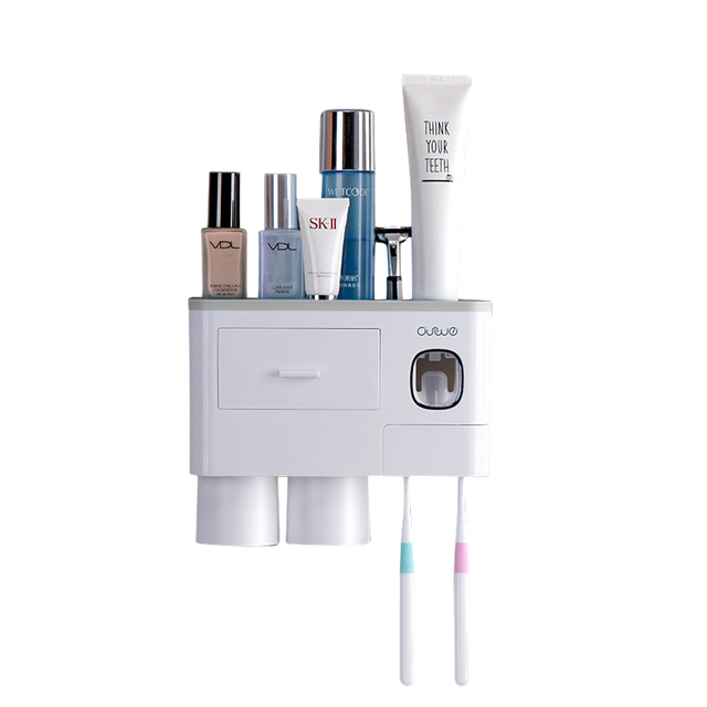 Wall-mounted Toothbrush Holder Storage Rack