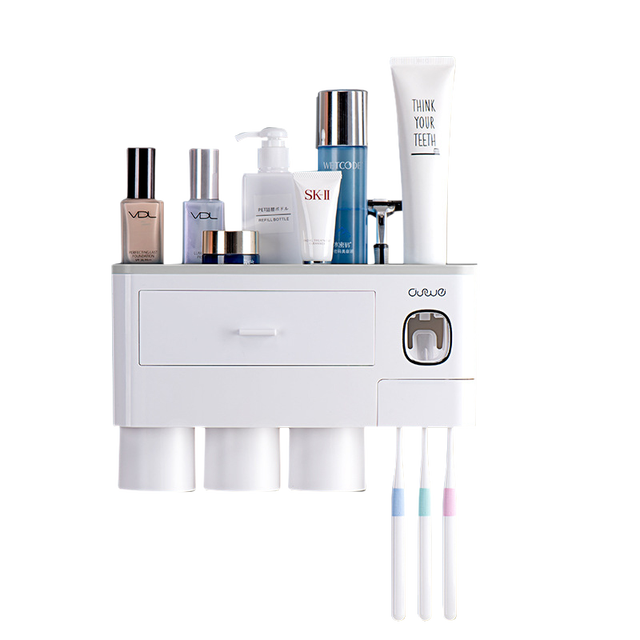 Wall-mounted Toothbrush Holder Storage Rack