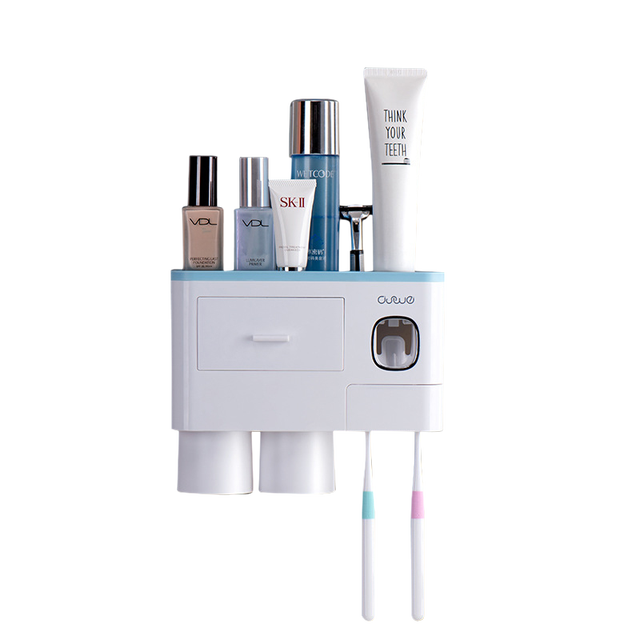 Wall-mounted Toothbrush Holder Storage Rack