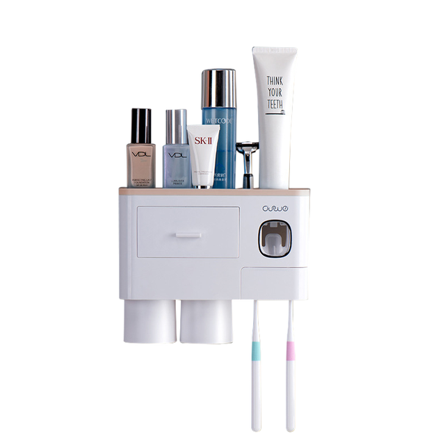 Wall-mounted Toothbrush Holder Storage Rack