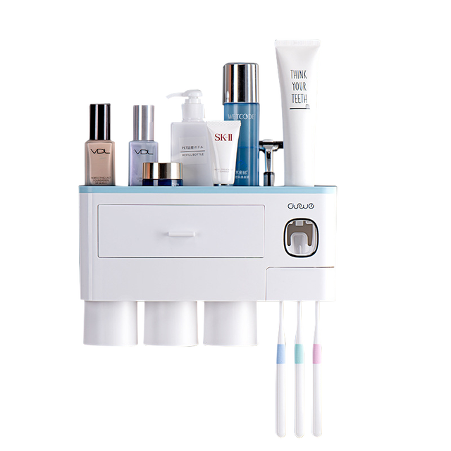 Wall-mounted Toothbrush Holder Storage Rack