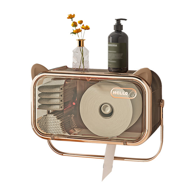 Wall Mounted Cat Toilet Paper Holder