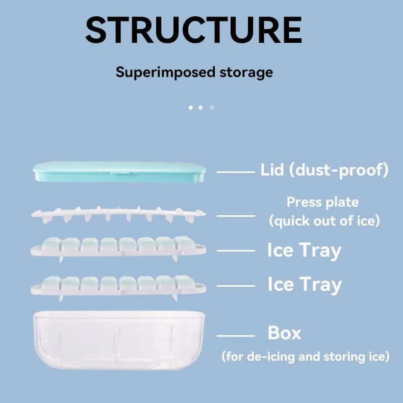 Silicone Ice Tray Molds - 48 Ice Cubes