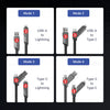 4-in-1 Nylon Braided Fast Charging Cable