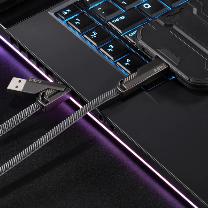 4-in-1 Nylon Braided Fast Charging Cable