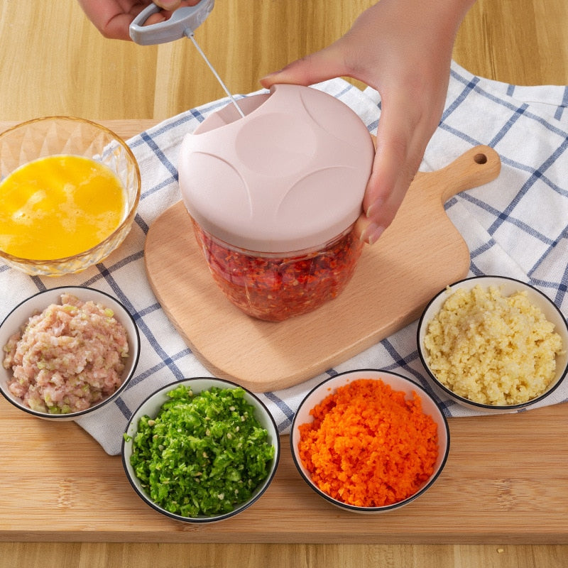 500/900ml Manual Mini Food Chopper