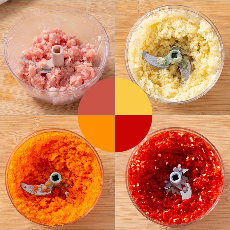 500/900ml Manual Mini Food Chopper