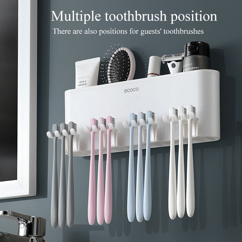 Wall-Mounted Toothbrush Holder Set