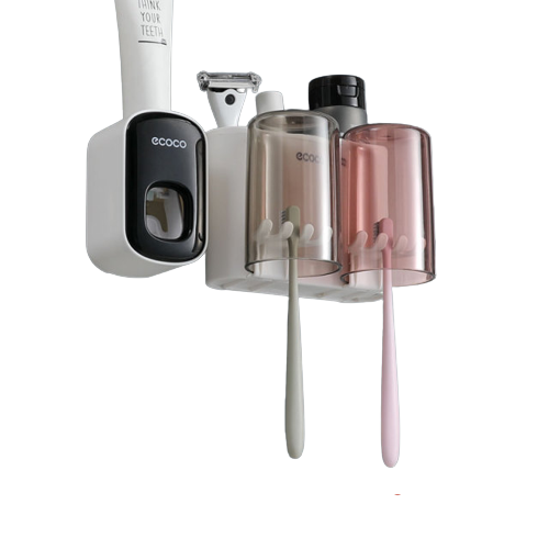 Wall-Mounted Toothbrush Holder Set