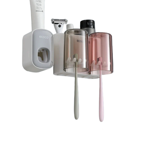 Wall-Mounted Toothbrush Holder Set