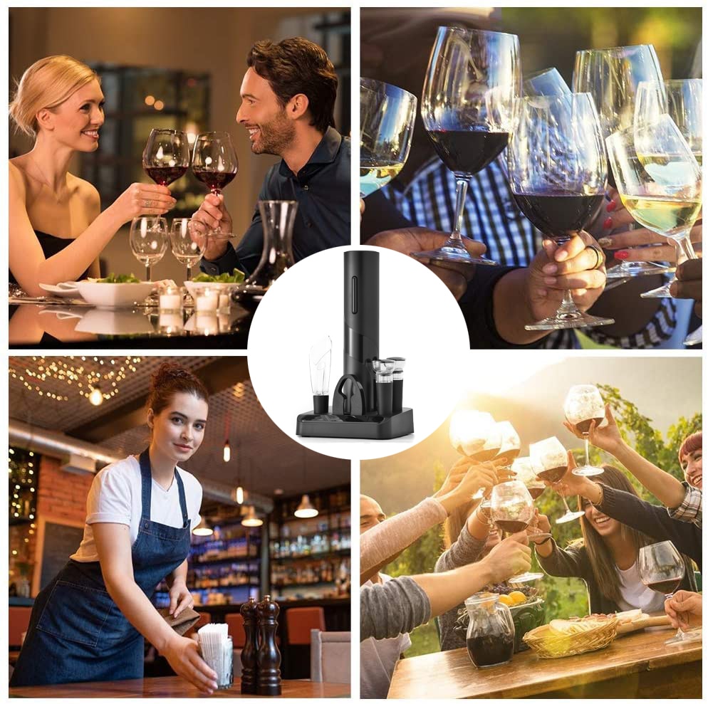 Electric Wine Bottle Opener Set