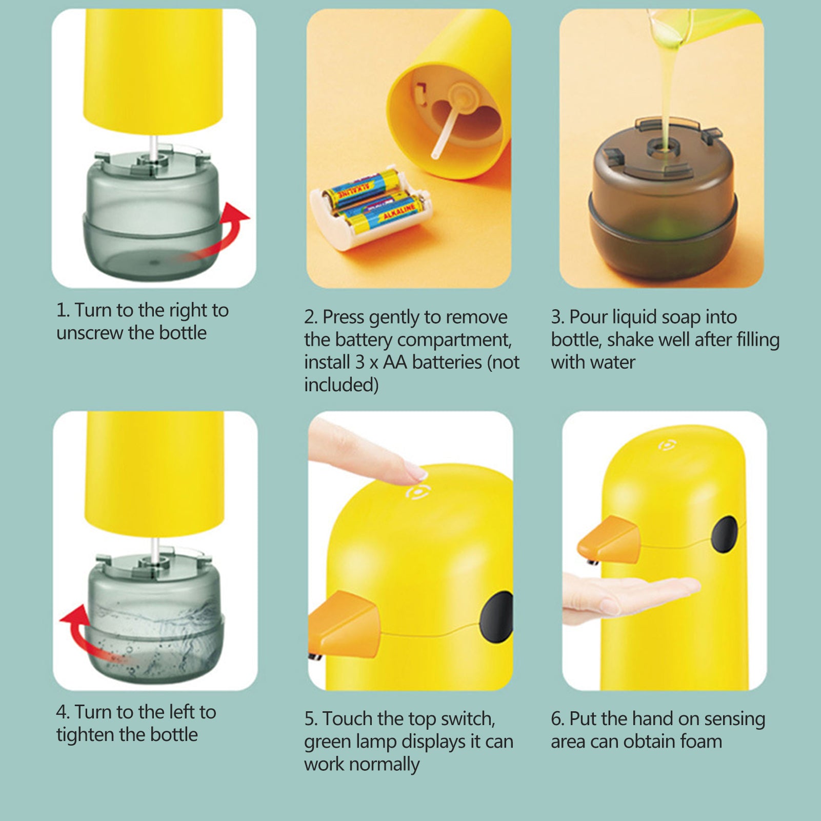 Yellow Duck Automatic Liquid Soap Dispenser