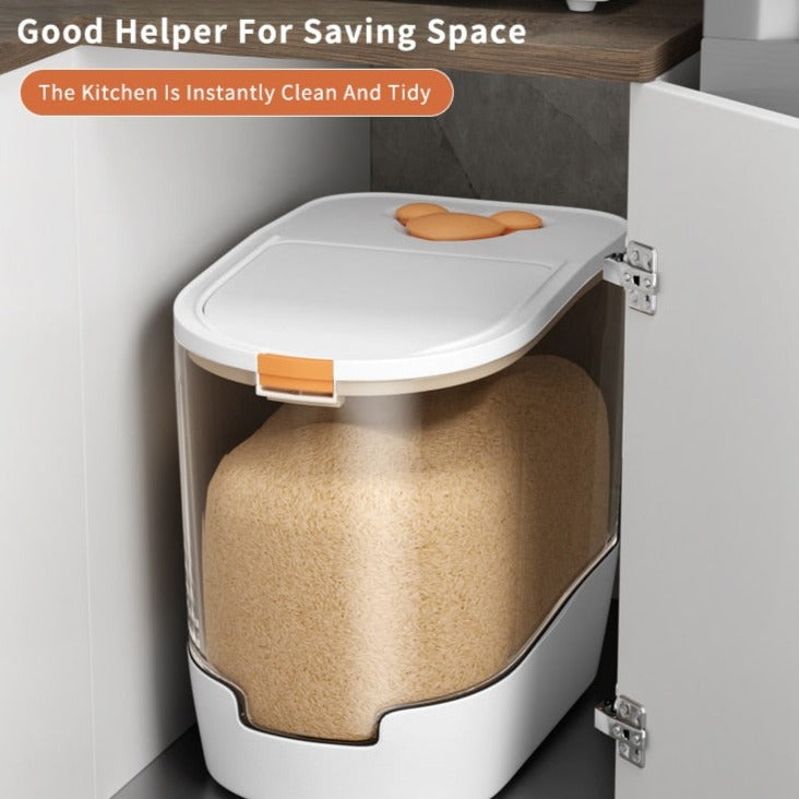 Insect & Moisture Proof Rice Storage Box With Scoop