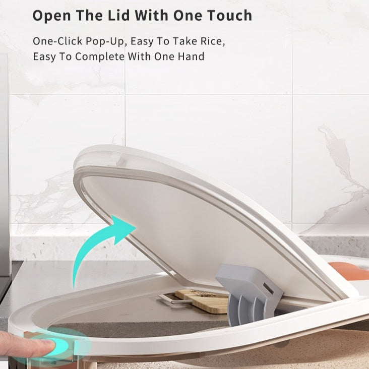 Insect & Moisture Proof Rice Storage Box With Scoop