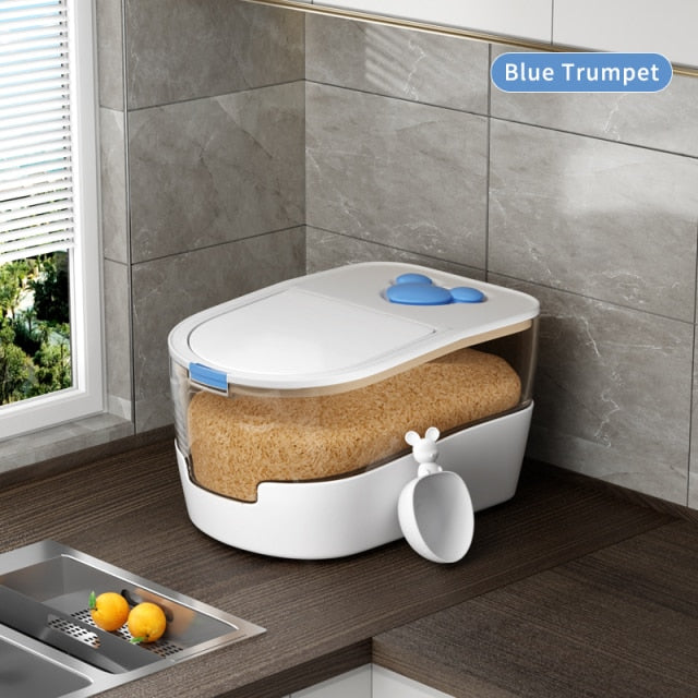 Insect & Moisture Proof Rice Storage Box With Scoop
