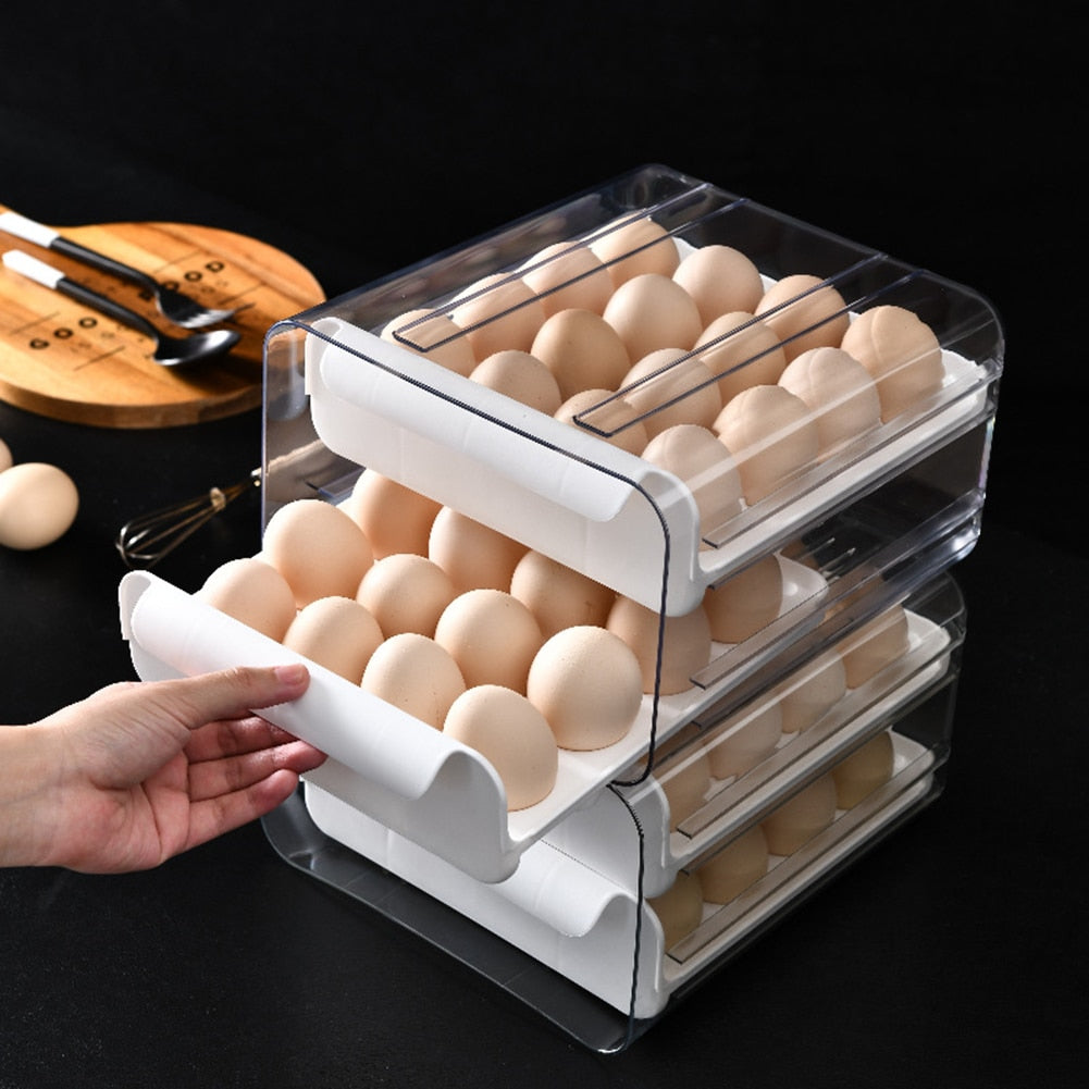 32 Grid Refrigerator Egg Storage Boxes