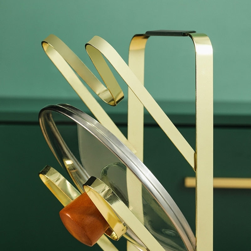 3 Layer Non-slip Pot Lid Spoon Holder Rack