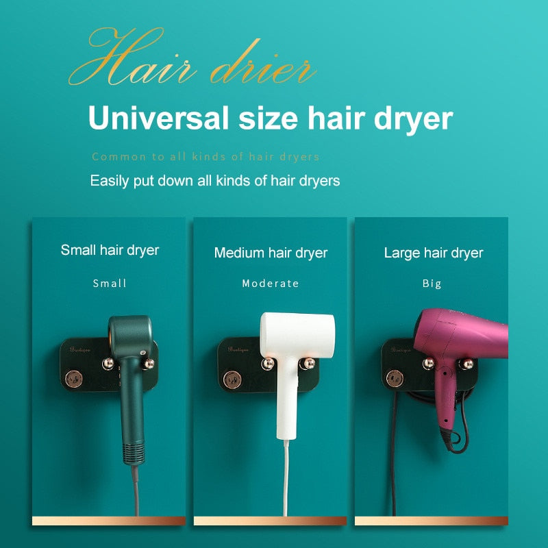 Luxury Bathroom Hair Dryer Holder