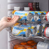 2-Tier Rolling Refrigerator Soda Cans Organizer