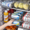 2-Tier Rolling Refrigerator Soda Cans Organizer