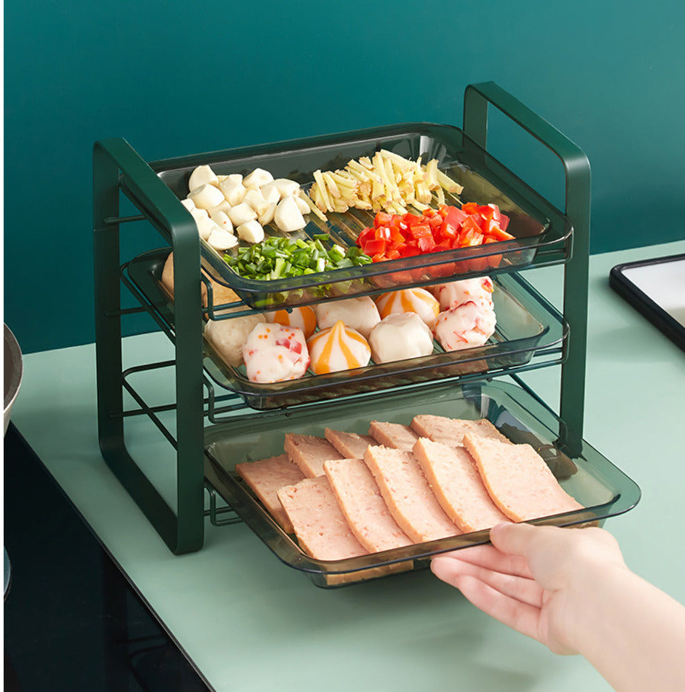 kitchen Multi-layer Dish Preparation Tray