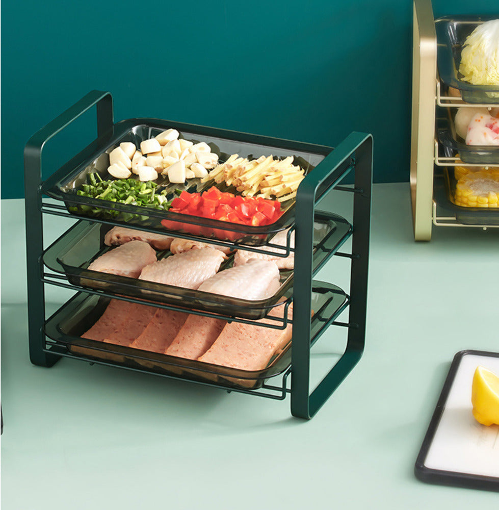 kitchen Multi-layer Dish Preparation Tray